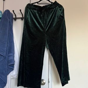 Cynthia Rowley Velvet Gaucho Pants